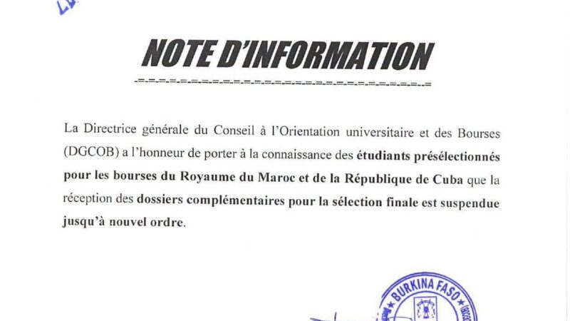 Burkina Faso : la fin des bourses vers le Maroc compromet l&rsquo;avenir de sa jeunesse