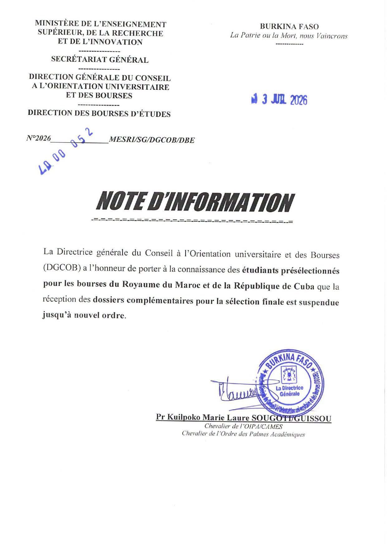 Burkina Faso : la fin des bourses vers le Maroc compromet l&rsquo;avenir de sa jeunesse
