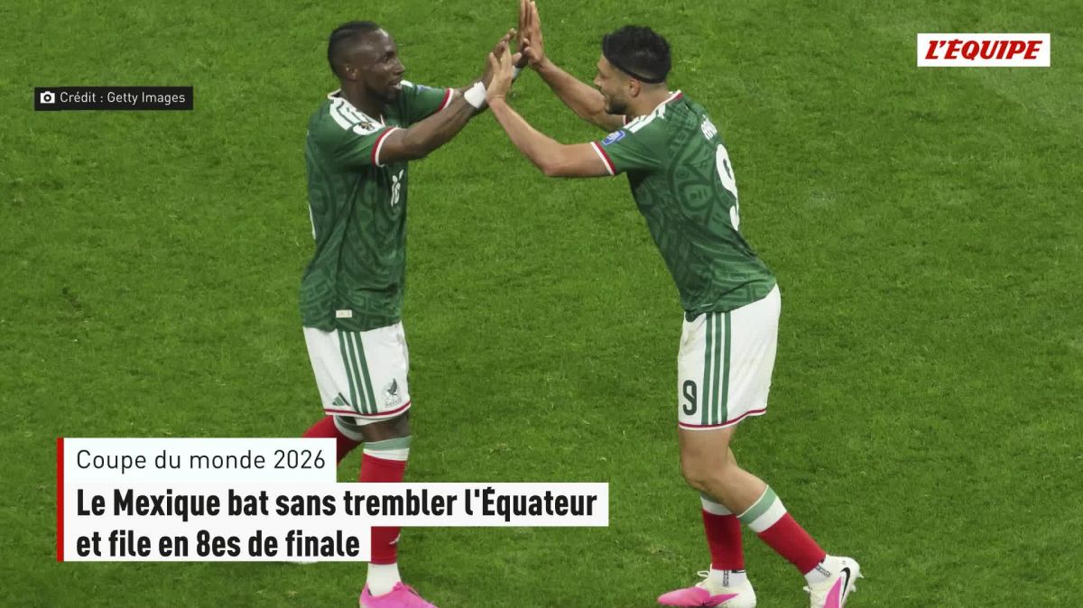 Le Mexique s&rsquo;impose face à l&rsquo;Équateur et rejoint les huitièmes de finale