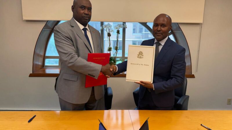 Le Tchad et les Bahamas scellent leurs liens diplomatiques