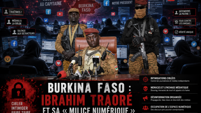 Burkina Faso : les bataillons numériques du capitaine Traoré étouffent la presse