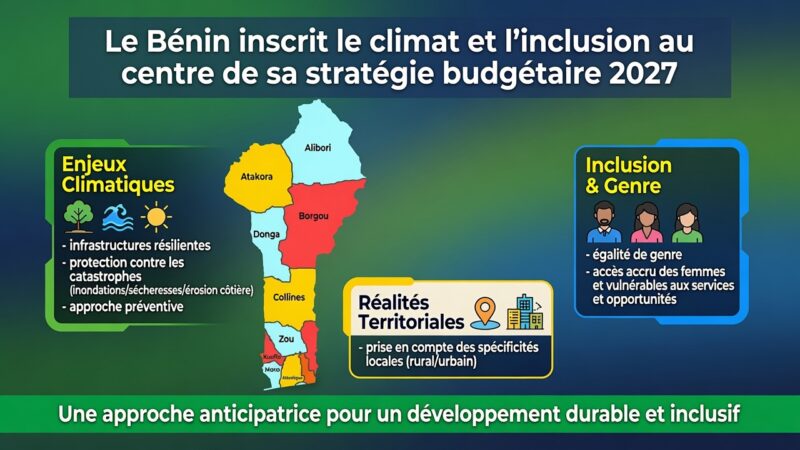 Le Bénin place le climat et l&rsquo;équité au cœur de son budget 2027