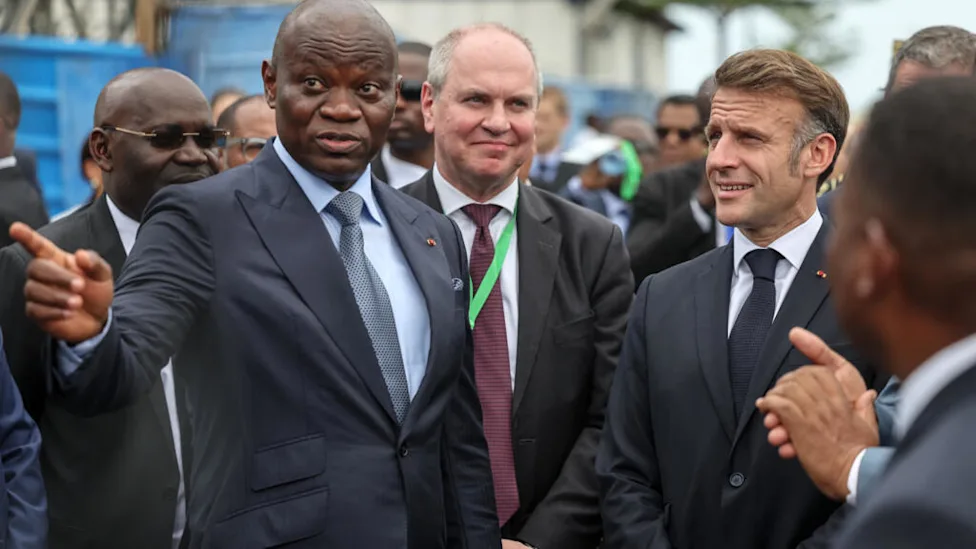 Le président gabonais Oligui Nguema lors de sa visite en France