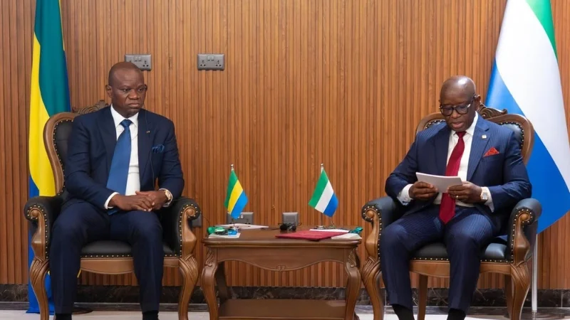 Renforcement des liens entre Gabon et sierra léone sous oligui nguema