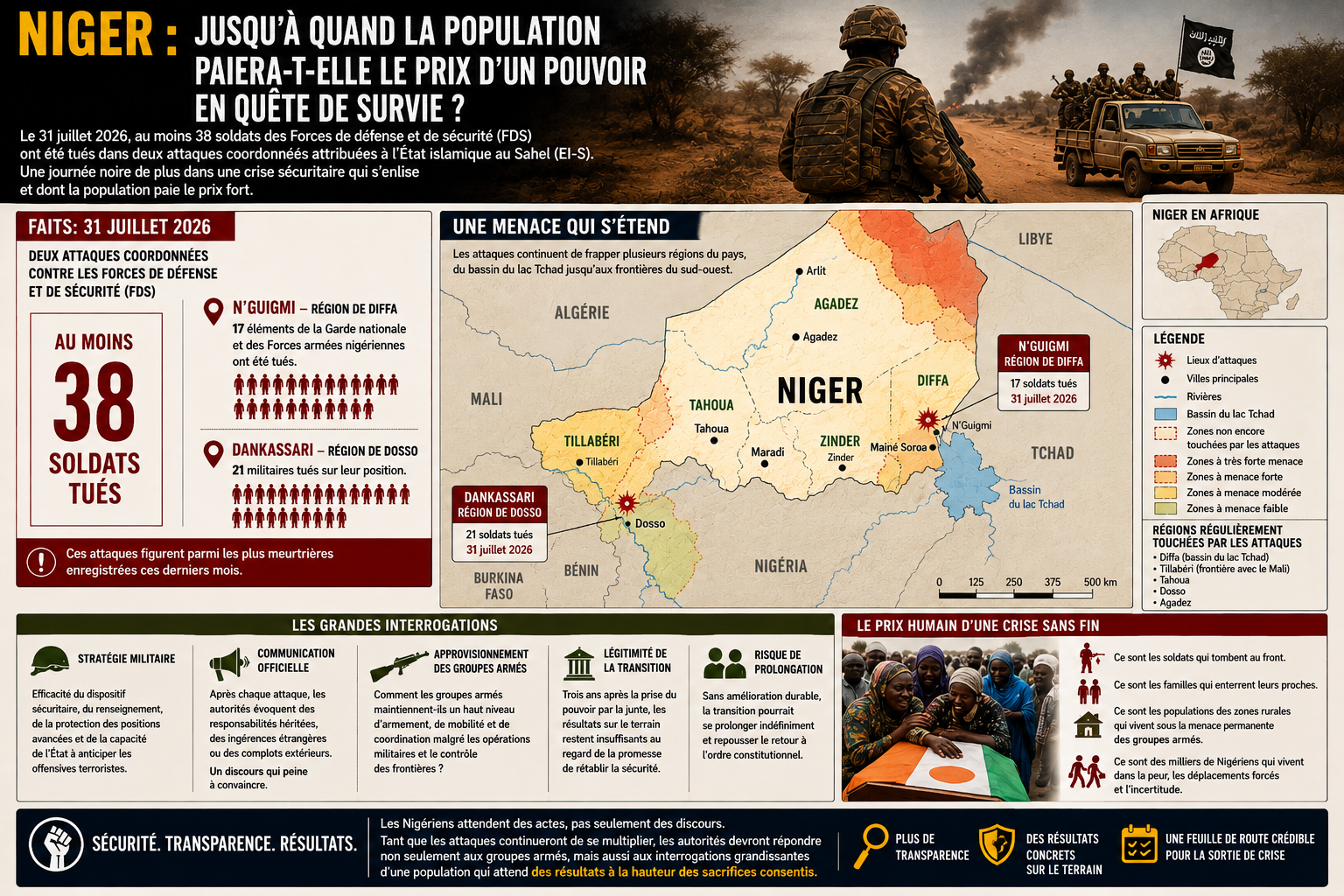 La spirale sécuritaire au Niger : un lourd tribut pour la population
