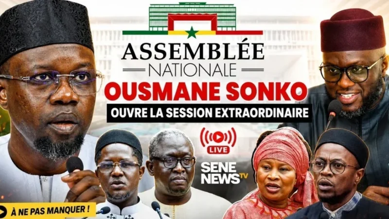 Assemblée nationale sénégalaise : une session extraordinaire marquée par les enquêtes de Ousmane Sonko