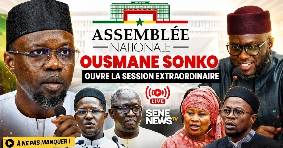 Assemblée nationale sénégalaise : une session extraordinaire marquée par les enquêtes de Ousmane Sonko