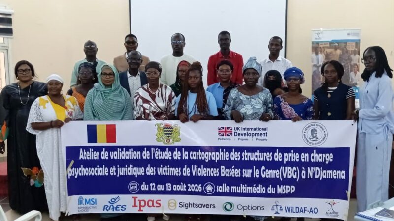 Cartographie des services d&rsquo;aide aux victimes de VBG à N&rsquo;Djamena validée prochainement