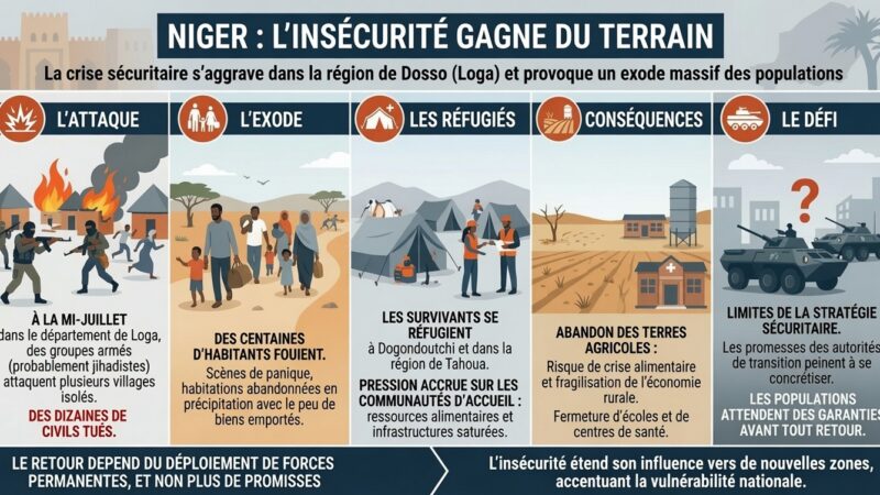 Niger : l&rsquo;escalade des attaques jihadistes pousse des centaines de personnes à fuir