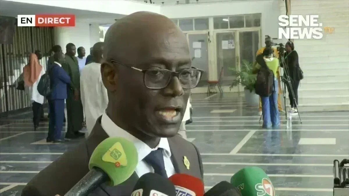 Thierno Alassane Sall lors d'une intervention parlementaire Thierno Alassane Sall lors d'une intervention parlementaire