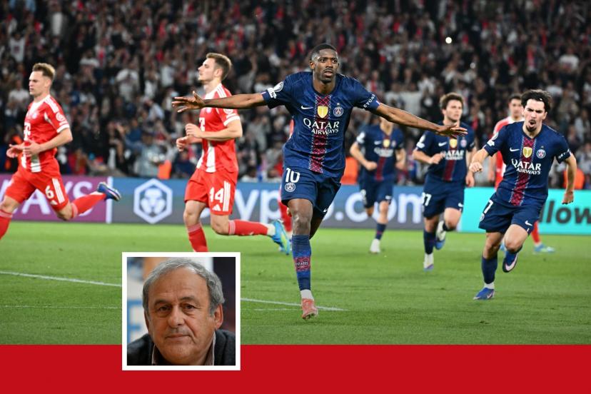 Michel Platini lors d'un entretien en 2026