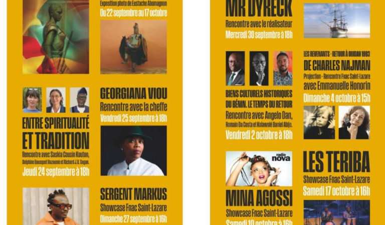 Programmation béninoise à la Fnac Saint-Lazare : dates, invités et temps forts