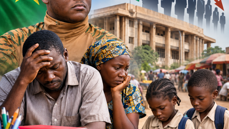 Fonction publique burkinabè : 1 917 emplois en moins, des familles en première ligne