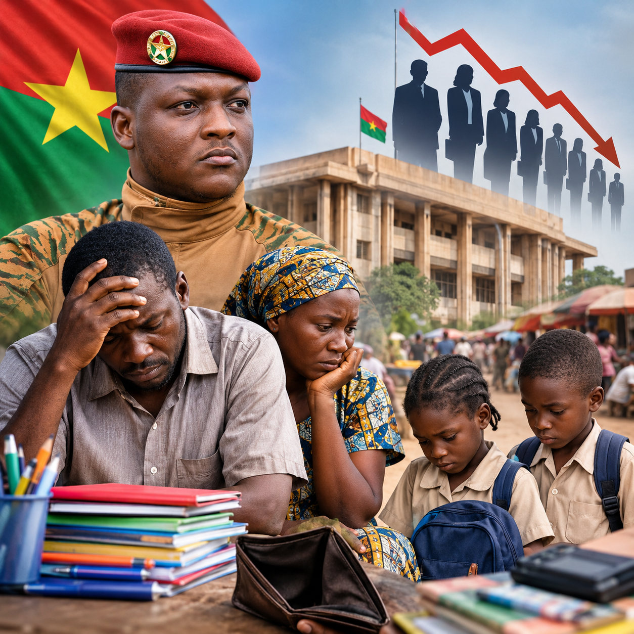 Fonction publique burkinabè : 1 917 emplois en moins, des familles en première ligne