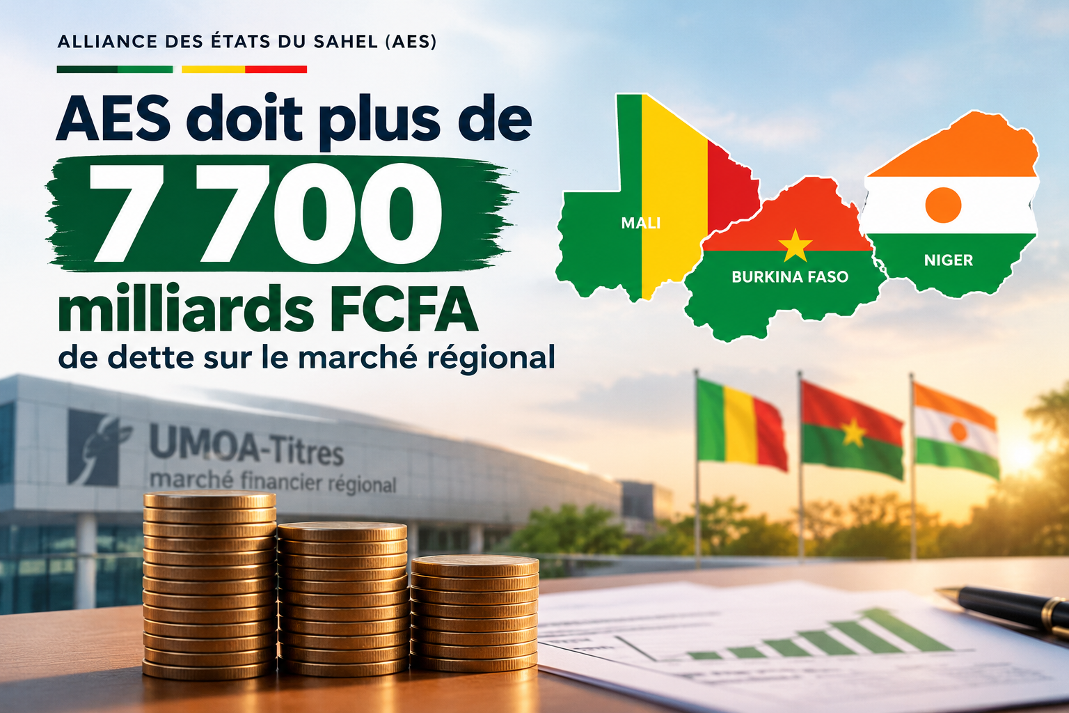 Alliance des États du Sahel : 7 727 milliards FCFA de titres publics en circulation sur le marché régional
