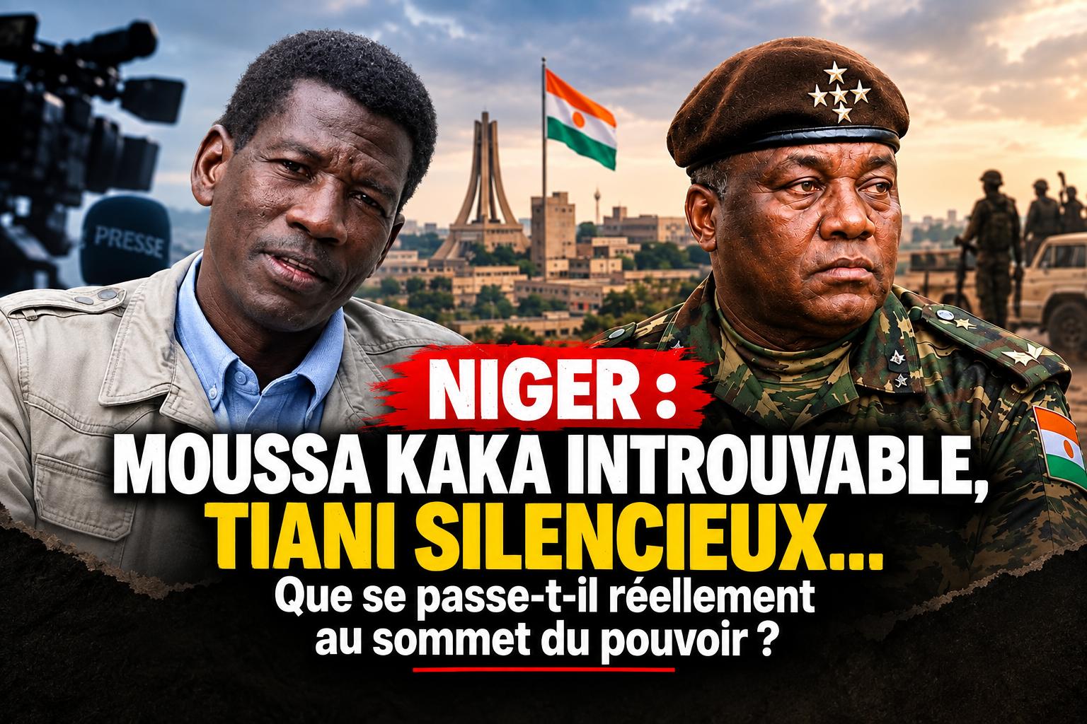 Niger : l&rsquo;absence prolongée de Moussa Kaka et le silence du général Tiani alimentent les incertitudes