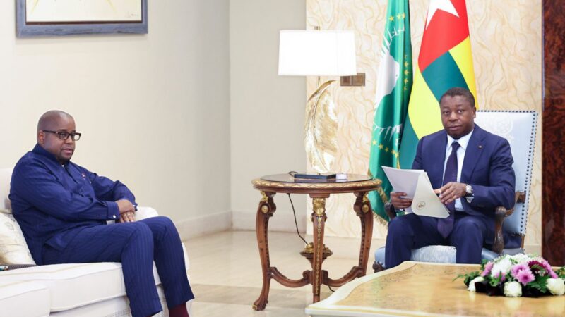 RDC : à Lomé, Faure Gnassingbé reçoit un message écrit de Tshisekedi sur la pacification de l&rsquo;Est