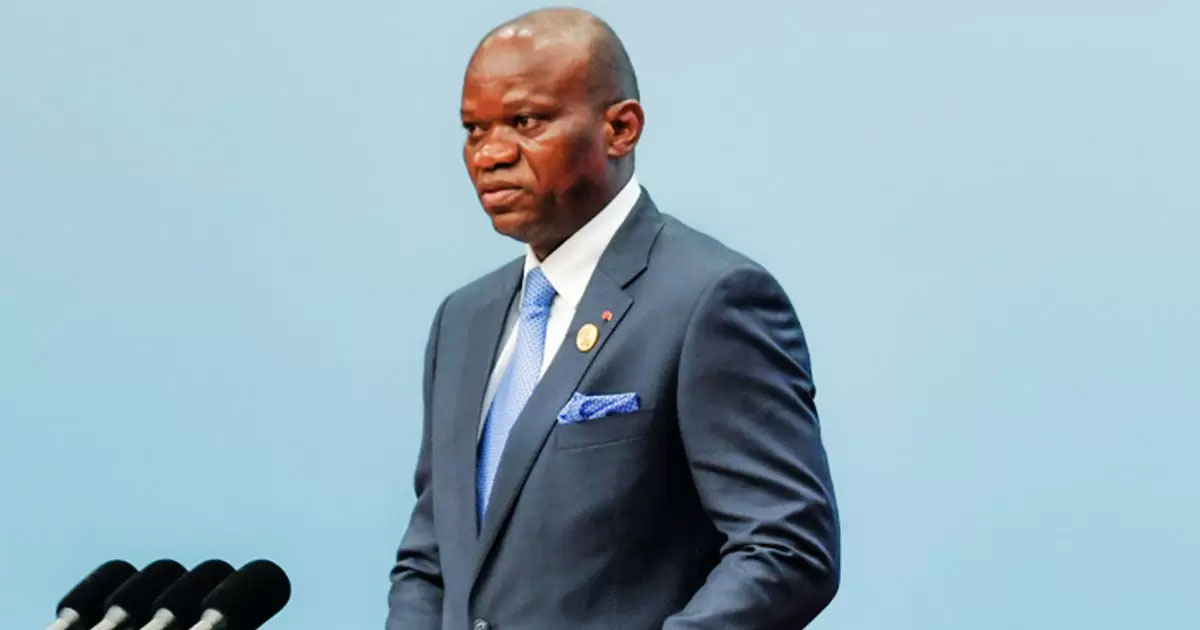 Brice Clotaire Oligui Nguema lors de l'élection présidentielle au Gabon
